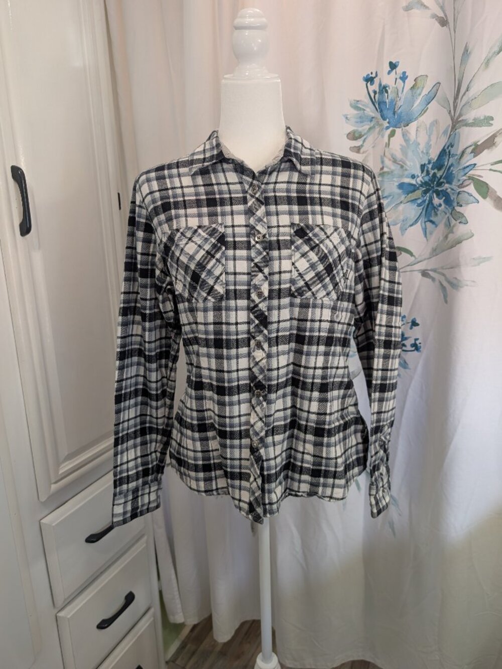 Columbia Cabincore Gorpcore Western Fall Outerwear Plaid Button Up Flannel  L